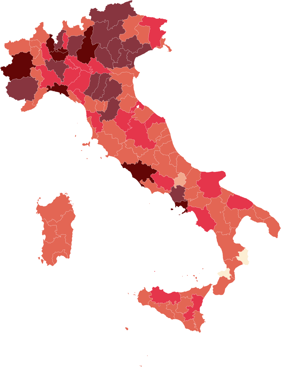 L’Italia affronta un’impennata di infezioni da Coronavirus: quasi 300 decessi in 24 ore