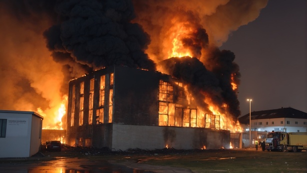 Incendio devasta fabbrica a Sant’Antonio Abate: abitanti evacuati