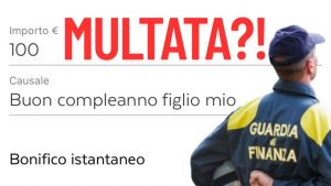 Bonifico al figlio
