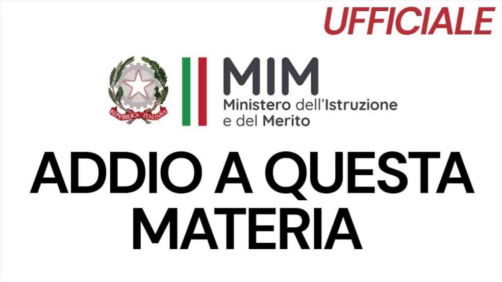 Ultim’ora Ministero dell’Istruzione: “addio agli insegnanti di queste materie” | Fatti fuori per la prima volta nella storia