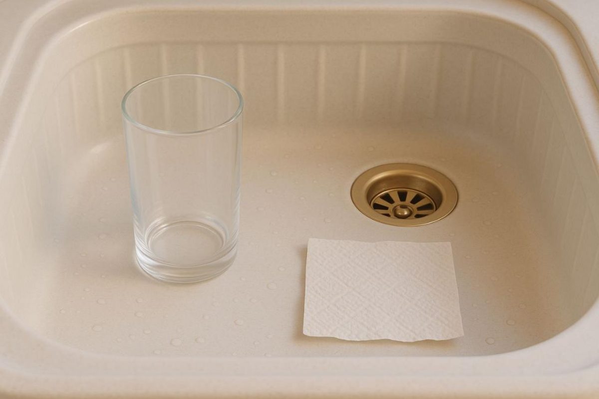 Bicchiere e tovagliolo nel lavandino, adesso tutti lo fanno: un gesto salva-scarico gratis | Risparmi 100€