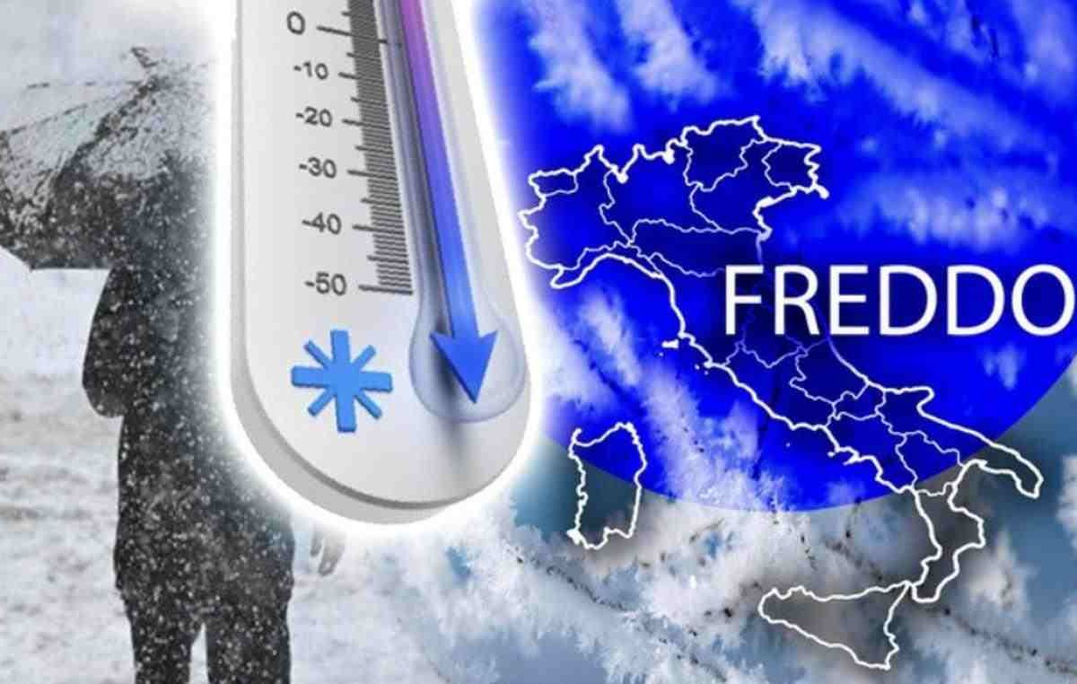 Freddo record in arrivo: temperature in caduta libera sull’Italia settentrionale | preparati a –15 °C