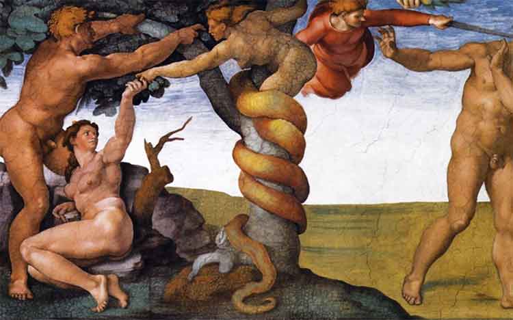 La tentazione di Adamo ed Eva