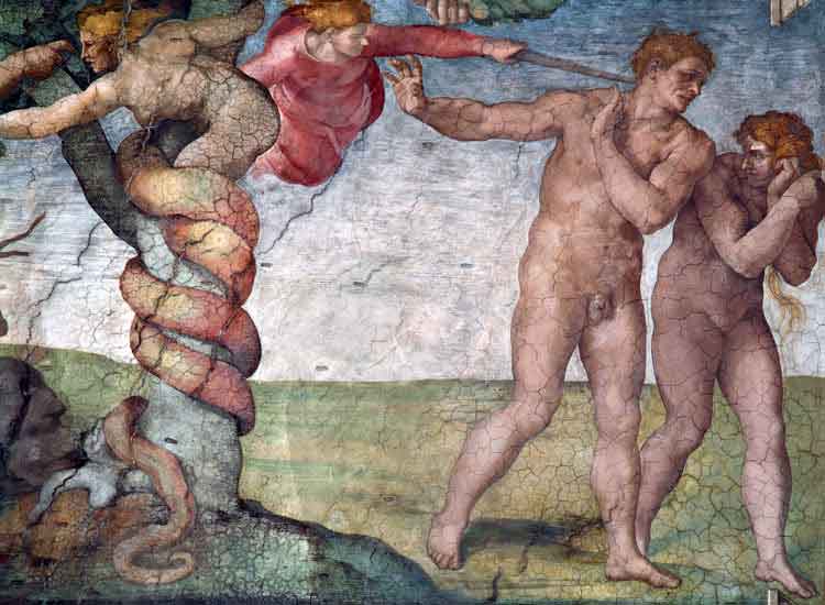 Adamo ed Eva cacciati dal Paradiso terrestre