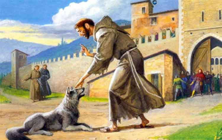 San Francesco ammansisce il lupo