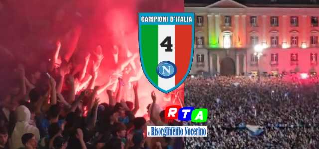 Il Napoli vince il suo quarto scudetto, festa in tutto l’Agro