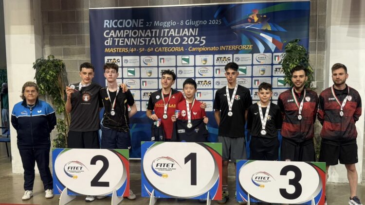 Tennis Tavolo Nocera, terzo posto ai Campionati Italiani di doppio 6ª categoria