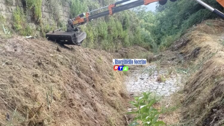 Nocera Superiore, completati i lavori di pulizia del vallone Bagnara